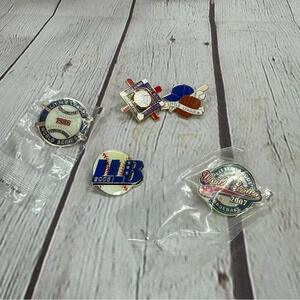 vintage little league world series hat cap pins set of 6 80s 90s-2000s baseball